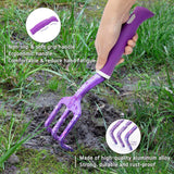Gardening Gifts for Women, Garden Tool Set, Heavy Duty Gardening Hand Tools with Garden Tool Bag, Purple