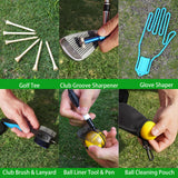 GAIARENA Golf Essential Accessory Kit with Luxury Carrying Case Best Golfing Gift Accessories Organizer for Golfers + More
