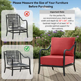 6" Thick Outdoor Cushions 22x24x6, 1-Set Deep Seat Patio Cushions with Removable Cover