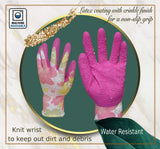 Floral Garden Tool Set| Gardening Gifts for Women Birthday| Heavy Duty Tools Kit | Storage Tote Bag Organizer