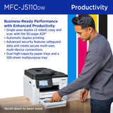 Brother INKvestment 5110 Wireless Color Inkjet All-in-One Printer with a 500-sheet Paper Tray Capacity and a 4.3” Color Touchscreen (MFCJ5110DW)