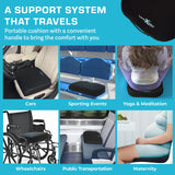 Comforts Seat Cushions | Office Chair Cushions for Desk, Car, Wheelchair| Ergonomic Memory Foam Seat Cushion