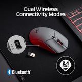 HyperX Pulsefire Haste 2 Pro 4K Wireless Gaming Mouse for PC, 4k Polling, Rechargeable 90 Hour Battery, Lightweight 61g, 26K Sensor, 2.4GHz, Bluetooth, Slate Grey