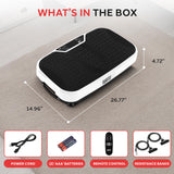 Hurtle Fitness Vibration Platform Machine - Home Gym Whole Body Shaker Exercise Machine Workout Trainer