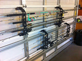 Cobra Storage Garage Door Storage Rack - 21" Black ABS Plastic Fishing Rod Holder - Ultimate Garage Organization for Fishing Gear and Equipment, Saltwater Fishing Gear