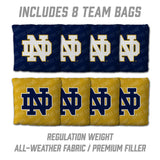YouTheFan NCAA Notre Dame Fighting Irish 2’ x 4’ Professional Wood Cornhole Game with Logo Bags
