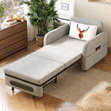 NessCarsti 1-Seater Pull-Out Sofa Bed with Hidden Storage for Small Space