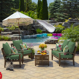 Arden Outdoor Deep Seat Cushion Set (2-Pack), 22 in x 24 in, Weather-Proof, Rain-Proof