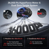 roborock Saros 20 Sonic Robot Vacuum and Mop, 36,000Pa Suction, 3.46 in Double-Layer Threshold, Reactive AI 3.0 Obstacle Recognition, 212°F Hot Water Wash, Zero-Tangling, 3.14’’ Ultra Slim, Black