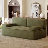 NessCarsti 79" Compact Convertible Sofa Bed, Cloud Loveseat for Apartment