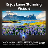 BenQ GV50 | Laser Portable Projector, 500 Lms, Native 1080p, 4K Supported, Ceiling Projection, & More