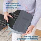 ECR4Kids The Surf Portable Lap Desk with Cushion, Flexible Seating, Black