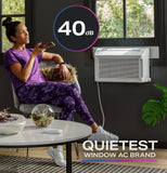 Window Air Conditioner Unit, 10,300 BTU, U-Shaped Adjustable Depth | White GE