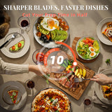 Knife Set, 14 Pcs Premium Japanese High Carbon Stainless Steel Kitchen Knife Set, Razor Sharp Knife Block Set with Built-in Sharpener