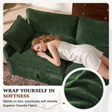 Ihanherry Oversized Sectional Sofa Bed with Storage