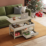 WLIVE Lift Top Coffee Table for Living Room/Dining/Office, Grey