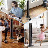 Oscillating All Season Tower Fan and Space Heater in One for Home with Adjustable Thermostat, Tip-Over Switch Lasko
