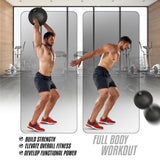 Yes4All Slam Balls, 10-40lb Medicine Ball Weight, Durable PVC Sand Filled Workout Dynamic Medicine Ball for Core Strengthen Yes4All