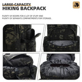 King'sGuard 100L Camping Hiking Backpack Molle Rucksack Military Camping Backpacking Daypack King'sGuard
