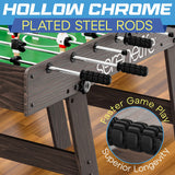 SereneLife Folding Foosball Table, 4’ x 2’ Full Competition Size Foldable Space Saving Table Soccer for Home, Arcade Game Room, for Indoor or Outdoor, Family Game Night, Perfect for Kids and Adults