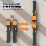 MERACH Pilates Board, Multifunctional Abdominal Plate, Detachable Ab Trainer Machine with Anti-Slip and Quiet Design, Portable Pilates Reformer (Black)