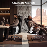 Big and Tall Office Chair, Flip Armrests for Work & Cross-Legged Pets