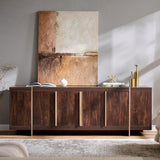 OKD Modern 70" Media Console TV Stand for 80" TVs,Large Concealed Storage