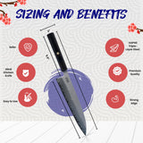 HMS Hand Forged Professiona Kitchen Knife - Japanese HAP40 Triple-Layer Steel (8-Inch Gyuto Knife)