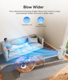 WICOLO Portable Air Conditioners, 3-IN-1 Swamp Cooler, Evaporative Air Cooler,Remote & Touch Control, 90°+90° Oscillation,LED Screen, Air Coolong Fan for Outdoor Indoor
