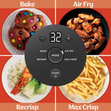 Ninja Crispi 4-in-1 Glass Air Fryer | 450°F | Non-Toxic | 4QT & 6-Cup Glass Containers w/Lids | Microwave, Freezer, Dishwasher Safe | Max Crisp, Air Fry, Bake, Recrisp | Orange Pepper | FN101OR