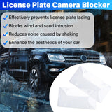 2 PCS Clear License Plate Covers, Unbreakable Novelty Licenses Plate Protect, License Plates Frame for Car Tag, Front and Back with Screws Caps