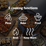 Ninja Artisan™ 5-in-1 Portable Pizza Oven in Green & Gold, MO201GN2