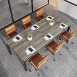 78.74" W x 27.56" D Large Office Conference Table, Modern Seminar Meeting Table Desk for Boardroom, Meeting Room