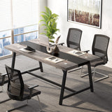 Tribesigns 6FT Rectangle Conference Table, 70.87L x 33.46W x 29.92H Inches Meeting Table for Conference Room