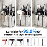 MAYZOLOP Hair Dryer Holder, Hair Tool Organizer, Blow Dryer Hanger Wall Mount for Dryer Hook, Bathroom Space-Saving Blow Dryer Organizer, Curling Irons Storage Wall Mounted