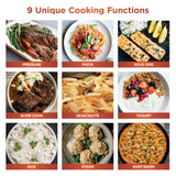 Ninja HyperHeat 9-in-1 Electric Pressure Cooker | 6.5 Qt Multi Cooker with Sear/Sauté, Slow Cooker, Rice Cooker, Sous Vide | 1200W | Fast Cooking, PFAS-Free Pot | Dark Gray | PC201GY