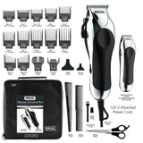 Wahl Clipper USA Deluxe Corded Chrome Pro, Complete Hair and Trimming Kit, Includes Corded Clipper, Cordless Battery Trimmer, and Styling Shears, for a Cut Every Time - Model 3029682