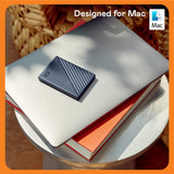 WD 5TB My Passport for Mac, Navy, Portable External Hard Drive with backup software and password protection