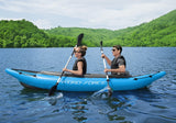 Bestway Hydro-Force 2-Person Cove Champion Inflatable Kayak Set | Includes Kayak, 2 Aluminum Paddles, Hand Pump, 2 Fins, and Carry Bag Bestway