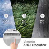 Window Conditioner, Wi-Fi Enabled w/Remote, 350 Sq.Ft, 4-Way Air Deflection, 3 Cooling and Fan Speeds, 115V, 8,000 BTU, White LG