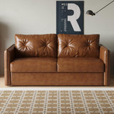 NessCarsti 63" Convertible Sofa Bed, Pull-Out Loveseat Couch with Mattress