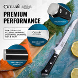 Carving Knife Set for BBQ & Brisket – Razor Sharp German Steel Slicing and Boning Knife for Meat Cutting, Full Tang & Ergonomic Handle – Artisan Series
