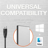 Seagate One Touch 2TB External Hard Drive HDD – Silver USB 3.0 for PC Laptop and Mac, 1 year MylioCreate