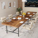 Tribesigns 6FT Conference Table, Rustic Rectangle 70.8" W x 35.4" D Meeting Table