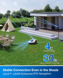 ECOVACS Goat O1000 RTK Robot Lawn Mower, Perimeter Wire Free Vision Robotic Lawnmower for 1/4 Acres Lawn, Automated Mapping, APP Control, 3D Obstacle Avoidance, Zero-Edge Cutting