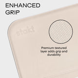 Stakt Foldable Yoga Mat Pro, 2 in 1 with Premium Textured Grip, Non Slip, Folding Exercise and Fitness Mat for Pilates, Strength Training, and High Impact Workouts - Dune