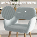 Home Office Desk Chair, Corduroy Vanity Chair 2PCS for Teen Girls, Blue