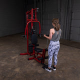 Best Fitness by Body-Solid (BFMG30) Multi-Station Single Weight Stack Home Gym Machine, Arm & Leg Strength Training Functional Exercise, Red Best Fitness