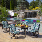 Arden 4-Pack Outdoor Patio Dining Chair Cushion, 20x44, Rain-Proof Seat Pad