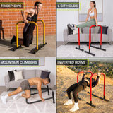ProsourceFit Dip Stand Station, Heavy Duty Ultimate Body Press Bar with Safety Connector for Tricep Dips ProsourceFit